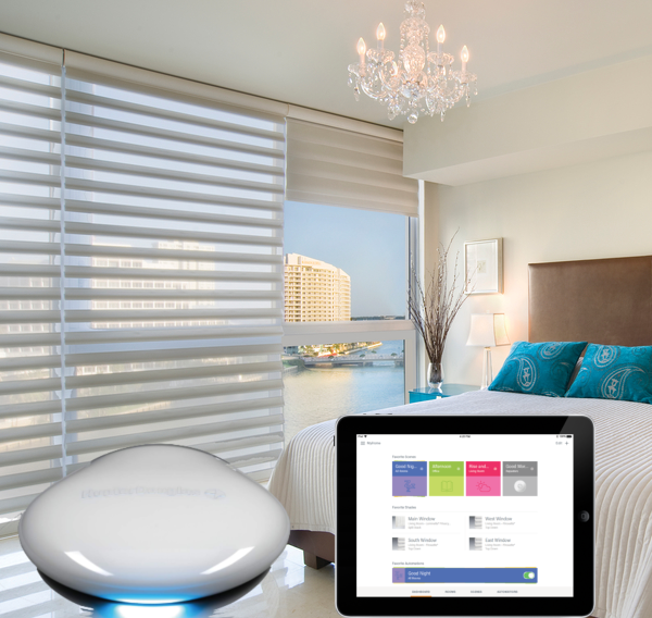 Motorized Blinds MasterBed - Get the smart hub for your window shades Operate the shade from your mobile app or voice commands using the hub