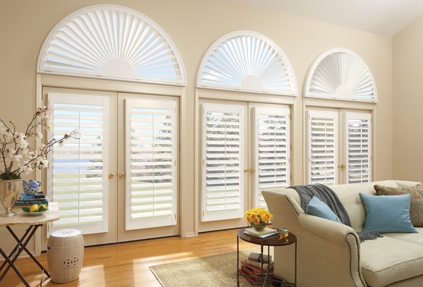 Window Shutter Arch Windows - shutters can suit any style window - standard windows to angled, French Doors, shaped designs, half moon, arches and more.