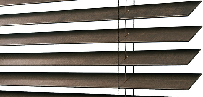 Window Wood Blinds Slats - Rich Wood Grain Beauty, Slats Tilt Open and Close