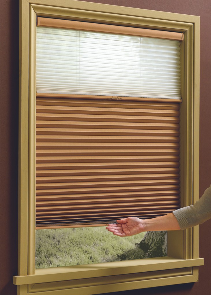 Manual Cordless Blinds - Use your hand to guide the blind or shade up or down