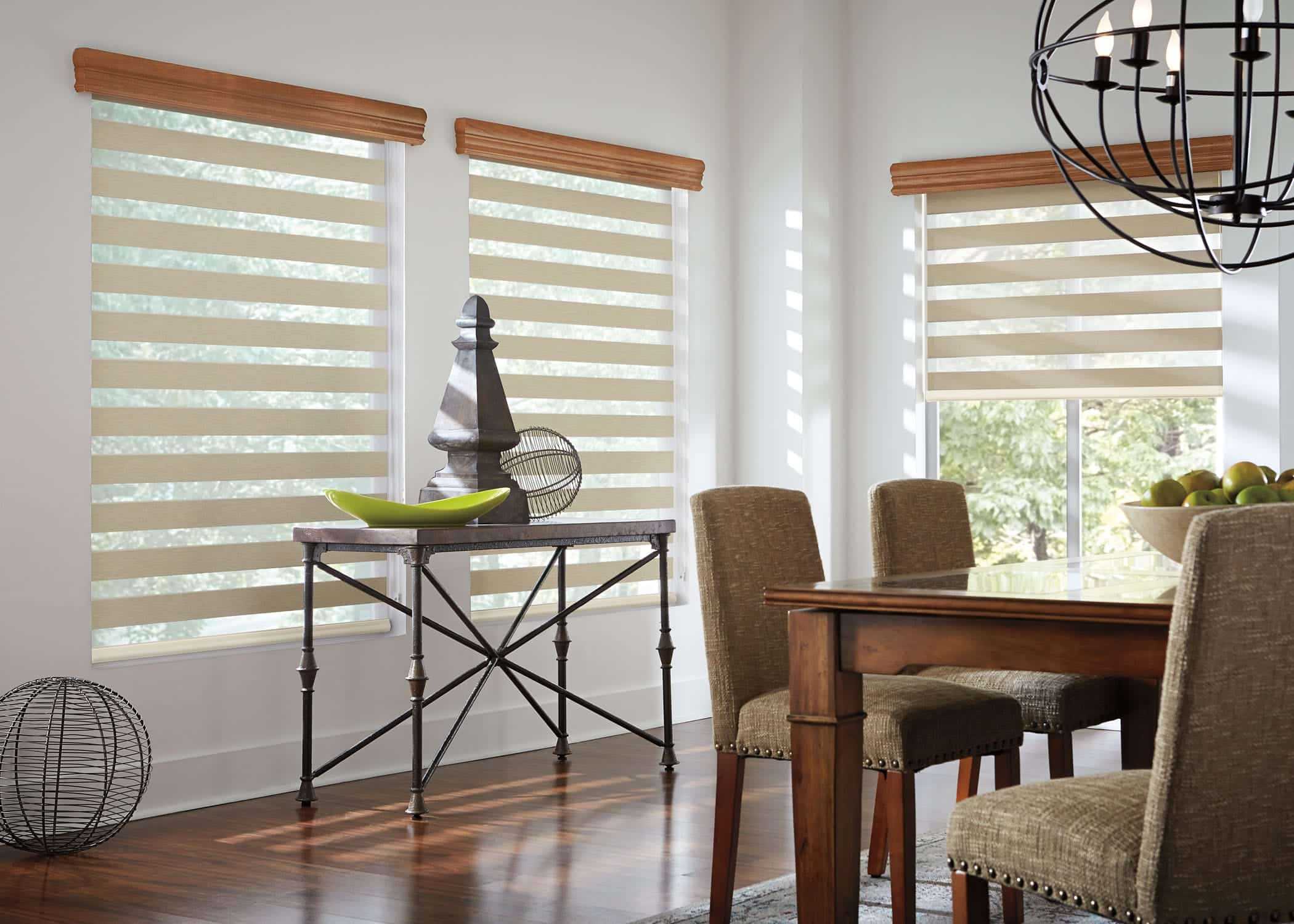 dining room shades and blinds