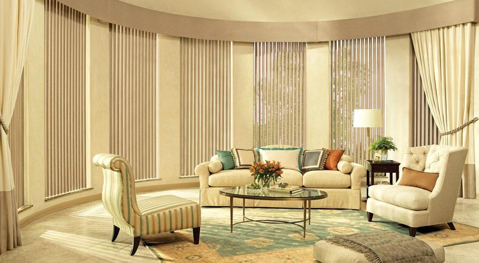 Vertical Blinds – Fabric Textured Vertical Blinds Living Room