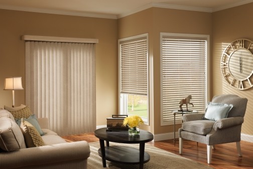 Vinyl blinds 2 inch - Vinyl and Vertical Blinds work together