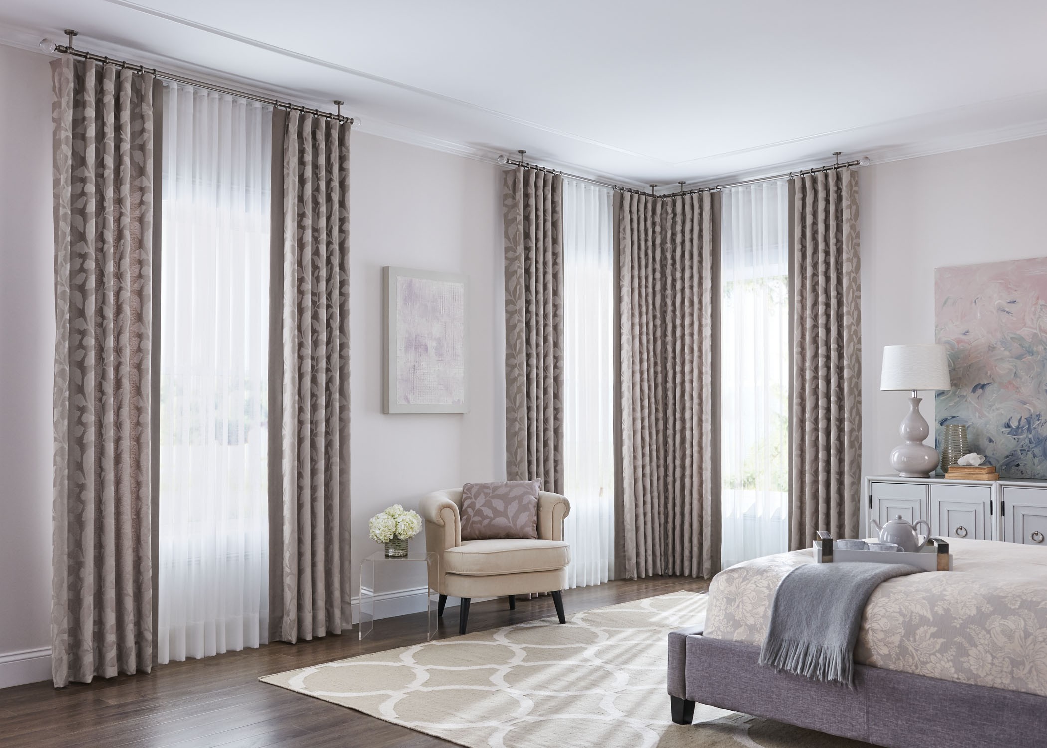 Window Curtains Master Bed - Window Curtains Master Bed - make your room appear larger, provide privacy and help with heating and cooling cost