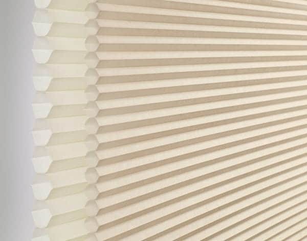 Honeycomb Single Cell Shade — Pleats can be smaller or bigger. Bigger cell size suits larger windows. Choose from light filtering to opaque